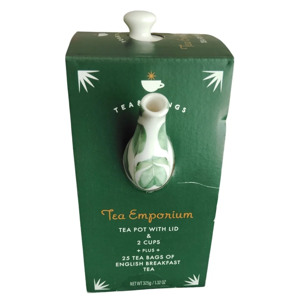 Tea Emporium Tea For Two Set With Two Cups NWT